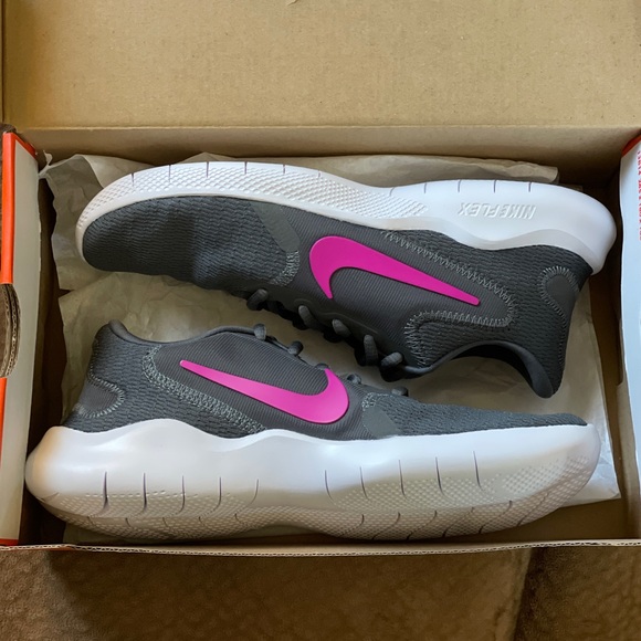 Nike Running Shoes in Grey / Pink, ‘Flex Experience RN9’ — Women’s Size 6.5 - Picture 6 of 16